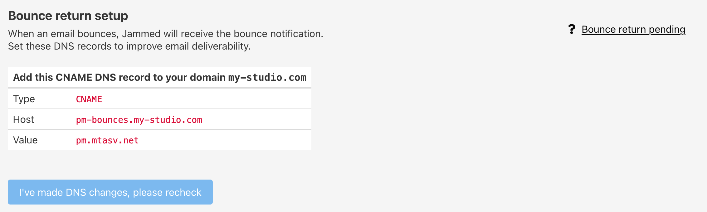 First setting a studio email 